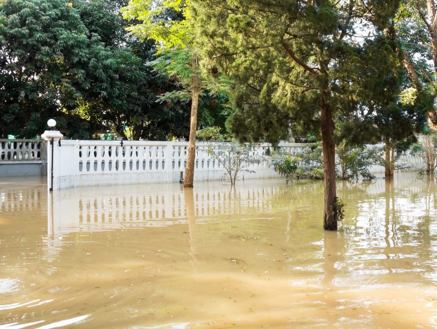Poor Drainage.  Basement flooding hydrovac saturated soil