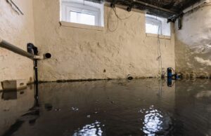Water seepage concrete walls wet basement