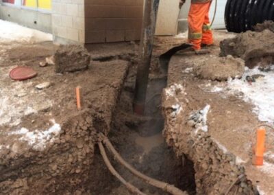 Hydro Excavate Power Lines