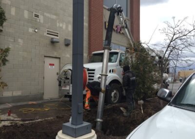 Hydro Excavation beside business