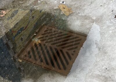 Clogged Drain in Parking Lot JetVac Services by Best Drainage