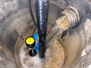 Sump pump freeze