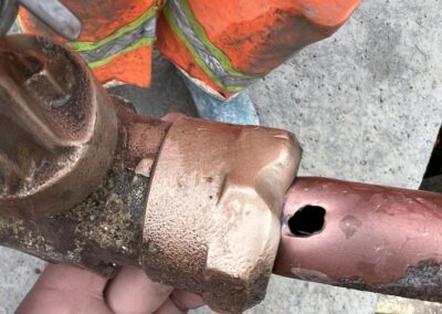 Water main damage