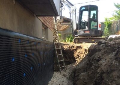 Waterproofing wet leaky basement