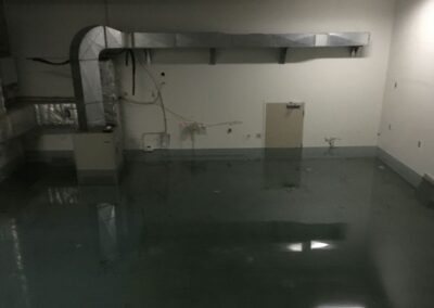 Wet Commercial Building Basement