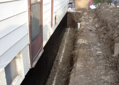 Wet basement repair