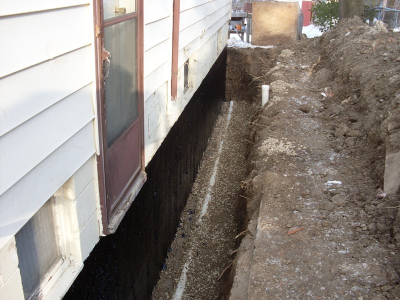 Wet basement repair